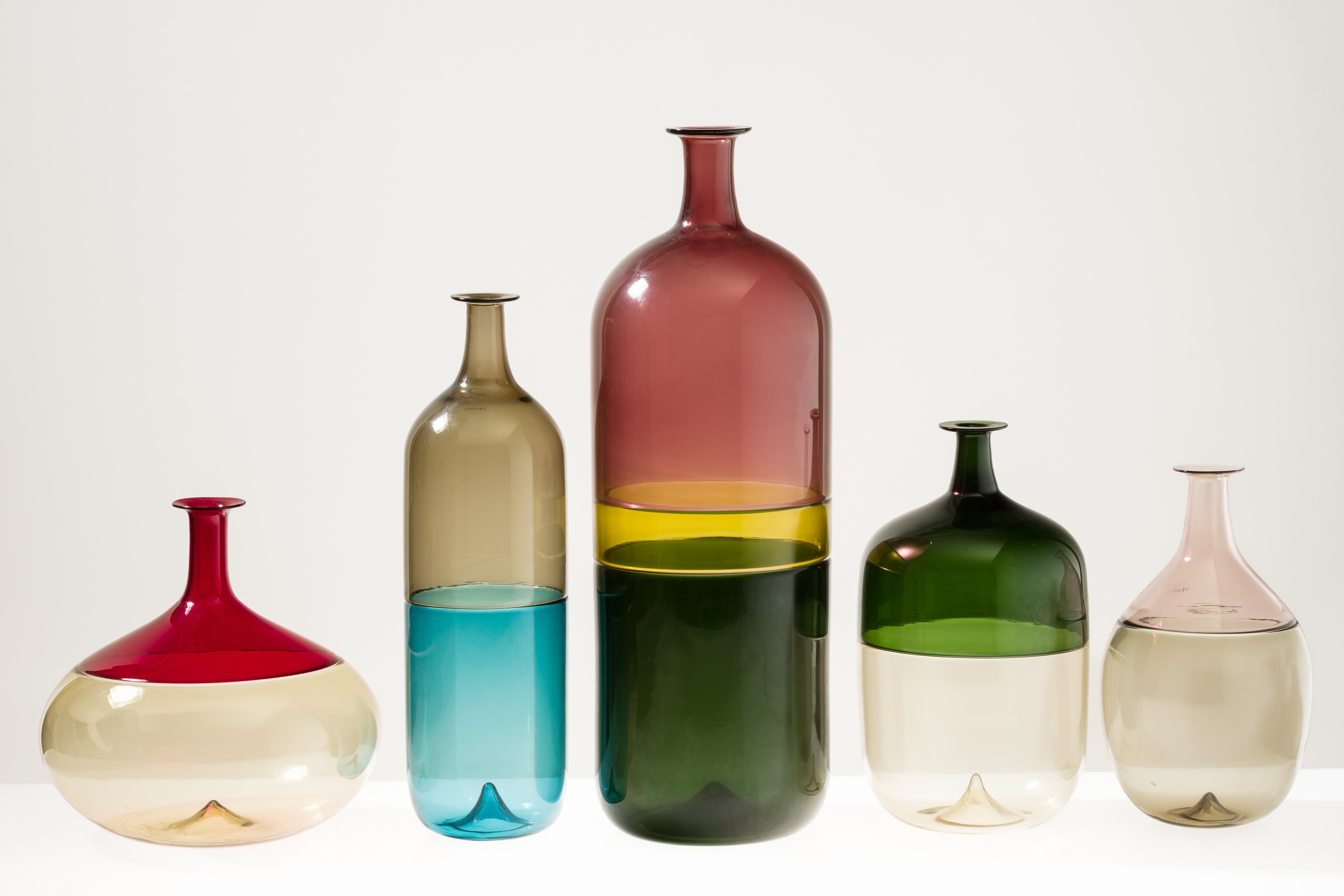 Tapio Wirkkala - Serie Bolle - Vetro soffiato a incalmo, 1989-2008