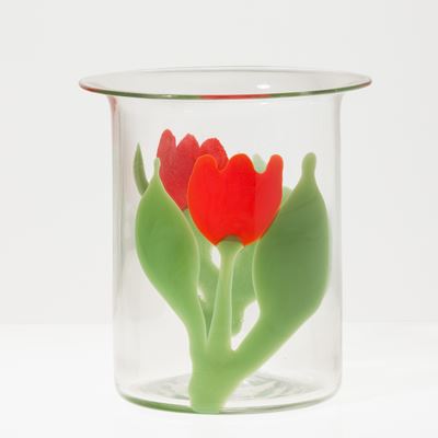 Owe Thorssen e Brigitta Karlsson, Vaso della serie Primavera, vetro soffiato, circa 1970