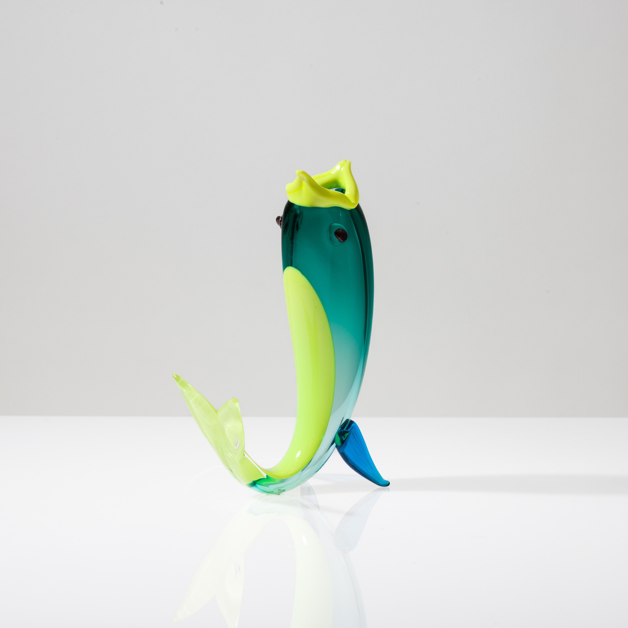 Fulvio Bianconi - Soprammobile in vetro soffiato a forma di pesce, Murano 2003