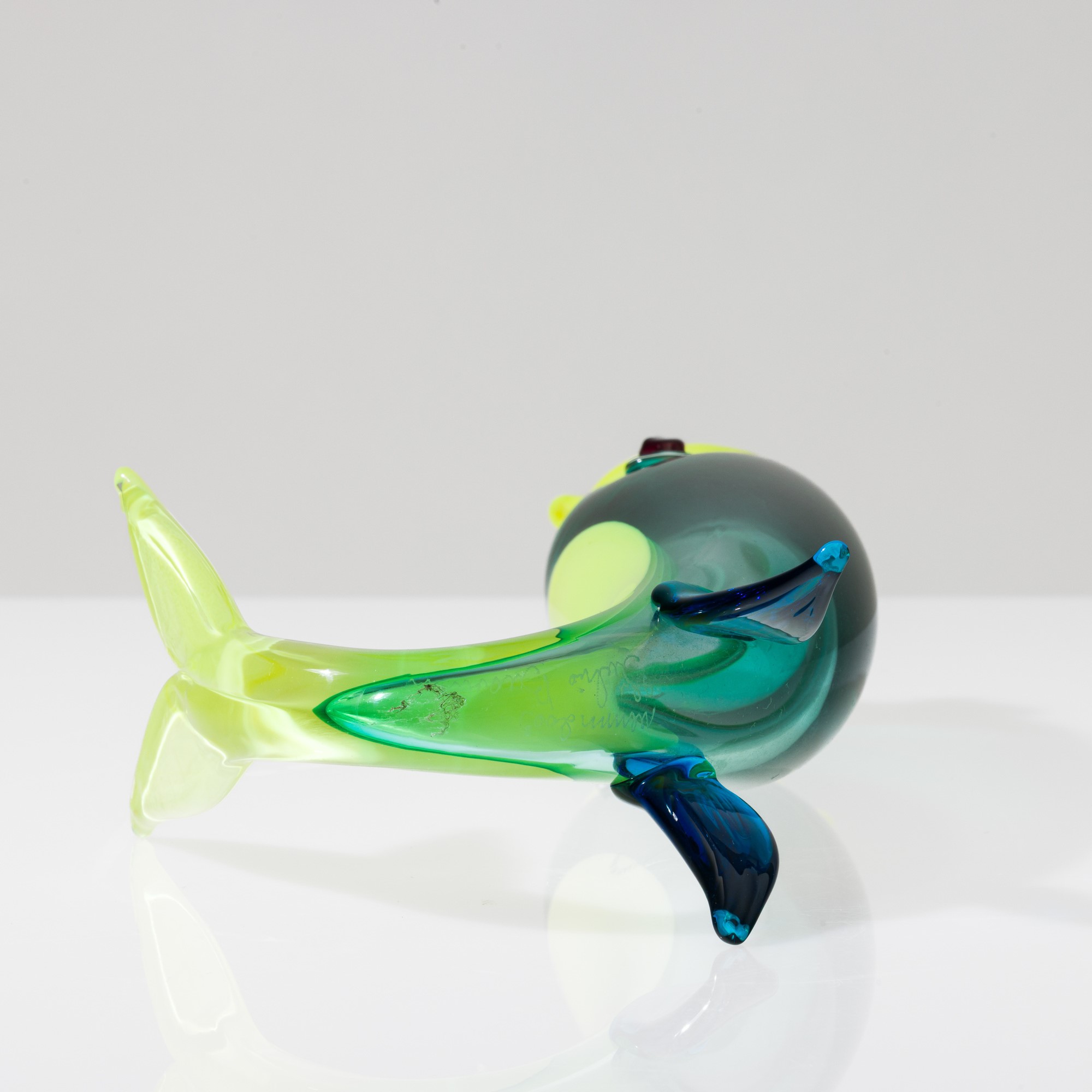 Fulvio Bianconi - Soprammobile in vetro soffiato a forma di pesce, Murano 2003