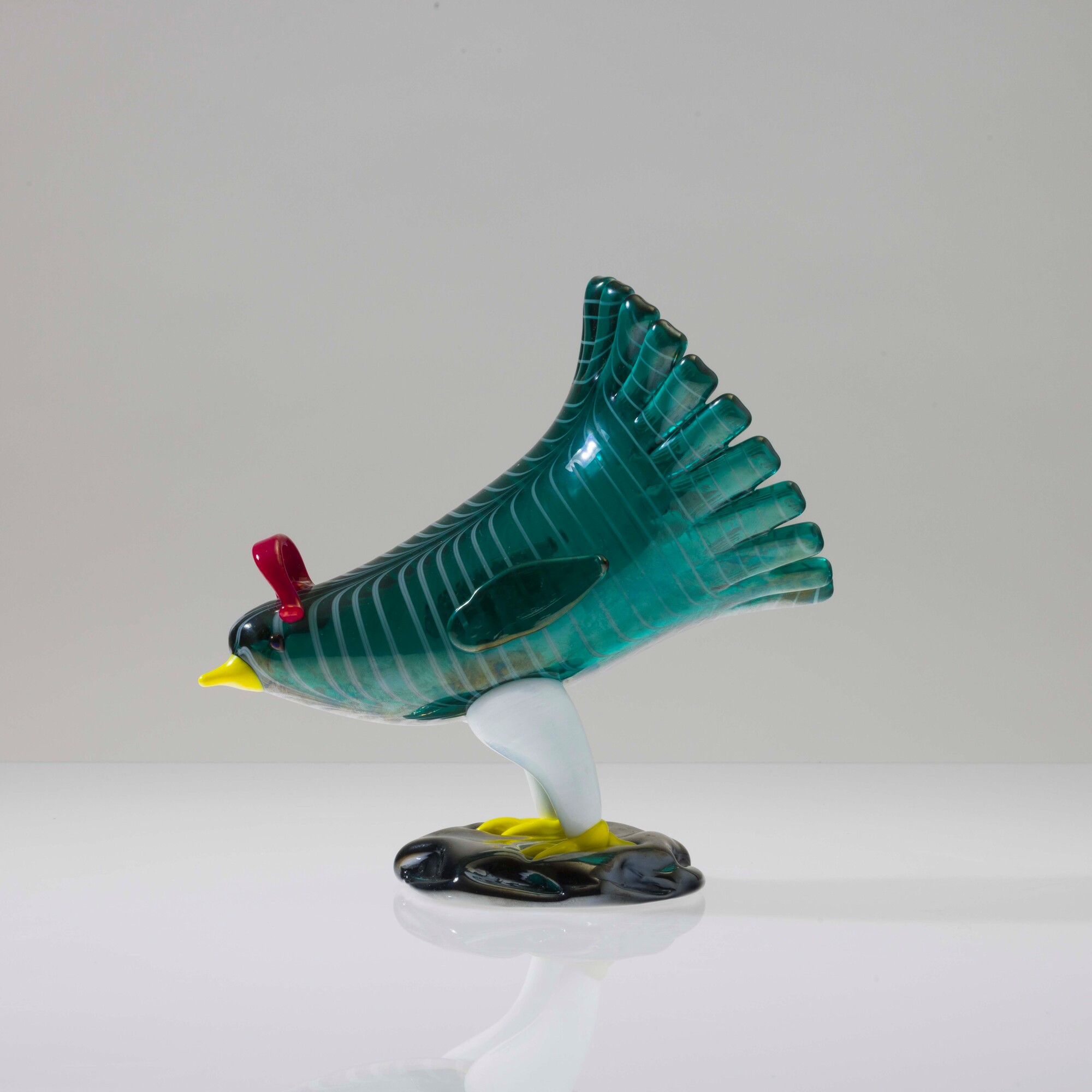 Fulvio Bianconi - Soprammobile in forma di gallina, Murano, circa 1990
