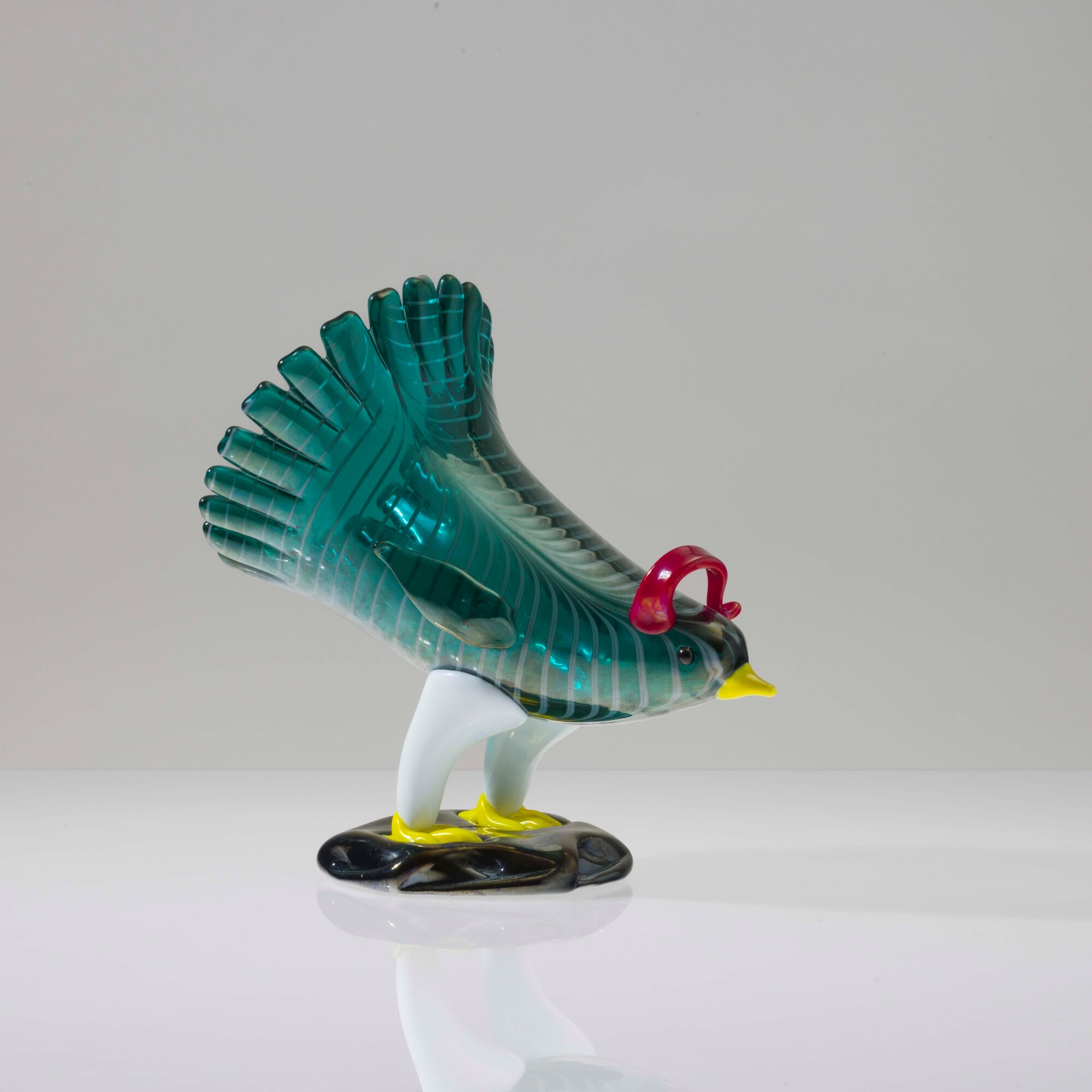 Fulvio Bianconi - Soprammobile in forma di gallina, Murano, circa 1990