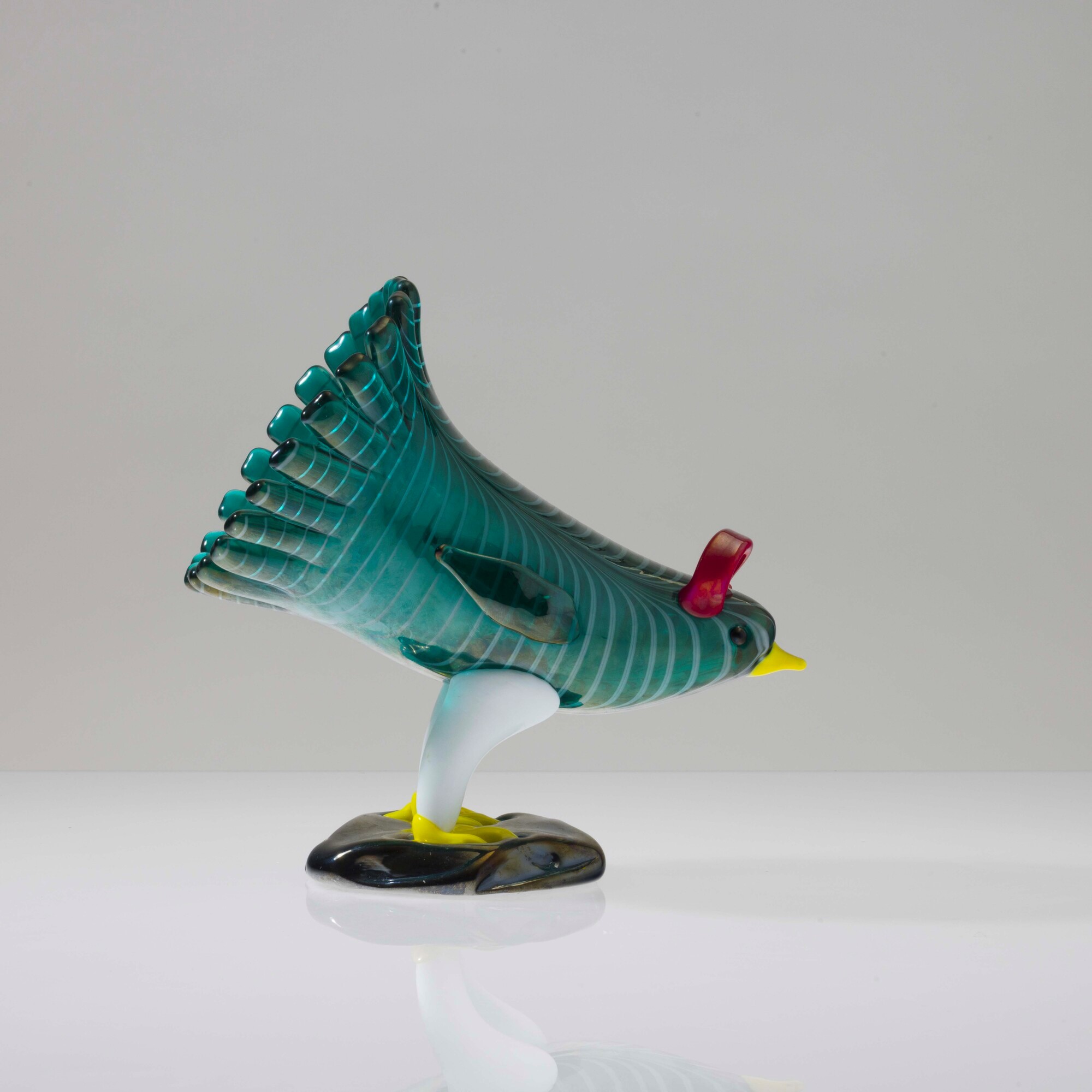 Fulvio Bianconi - Soprammobile in forma di gallina, Murano, circa 1990