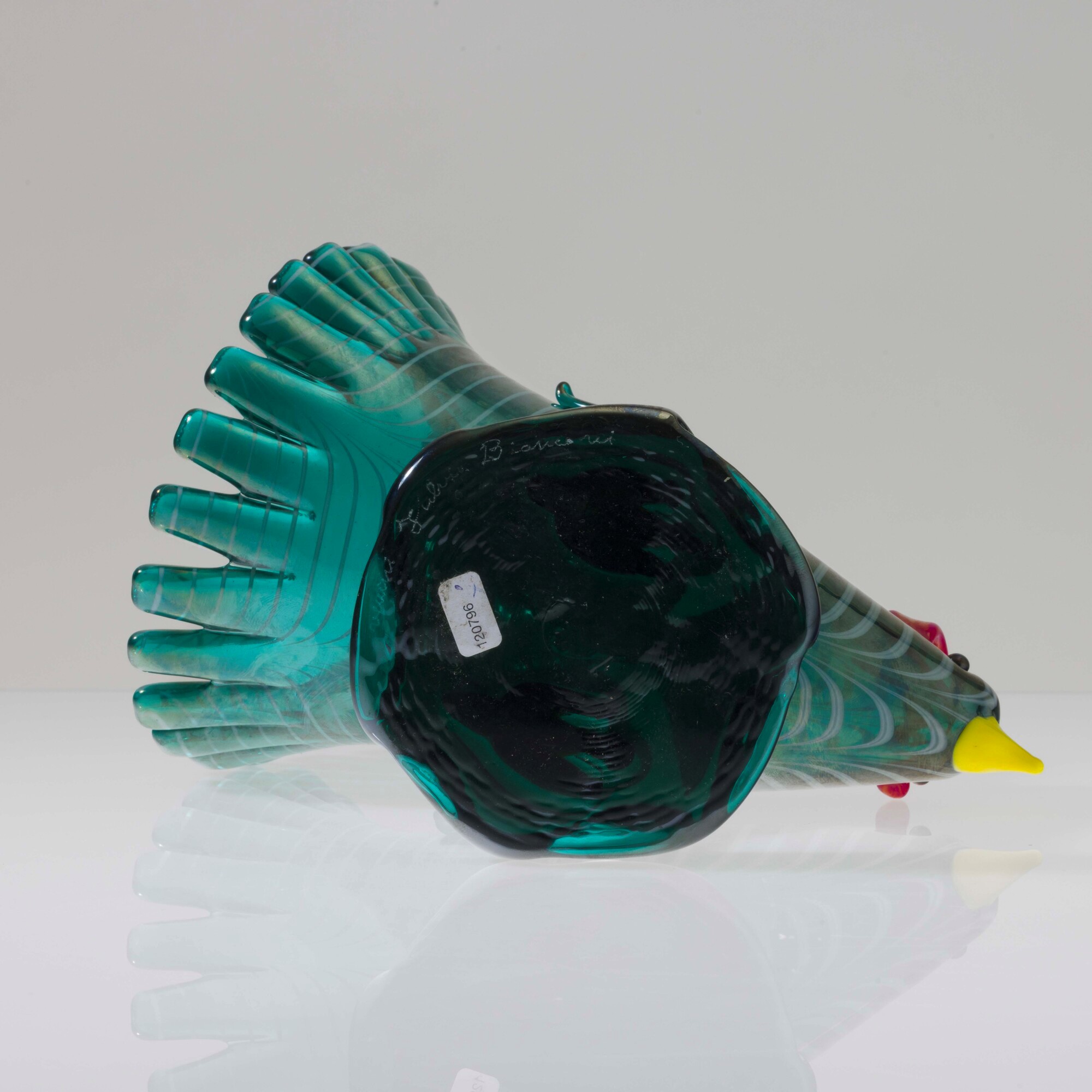 Fulvio Bianconi - Soprammobile in forma di gallina, Murano, circa 1990
