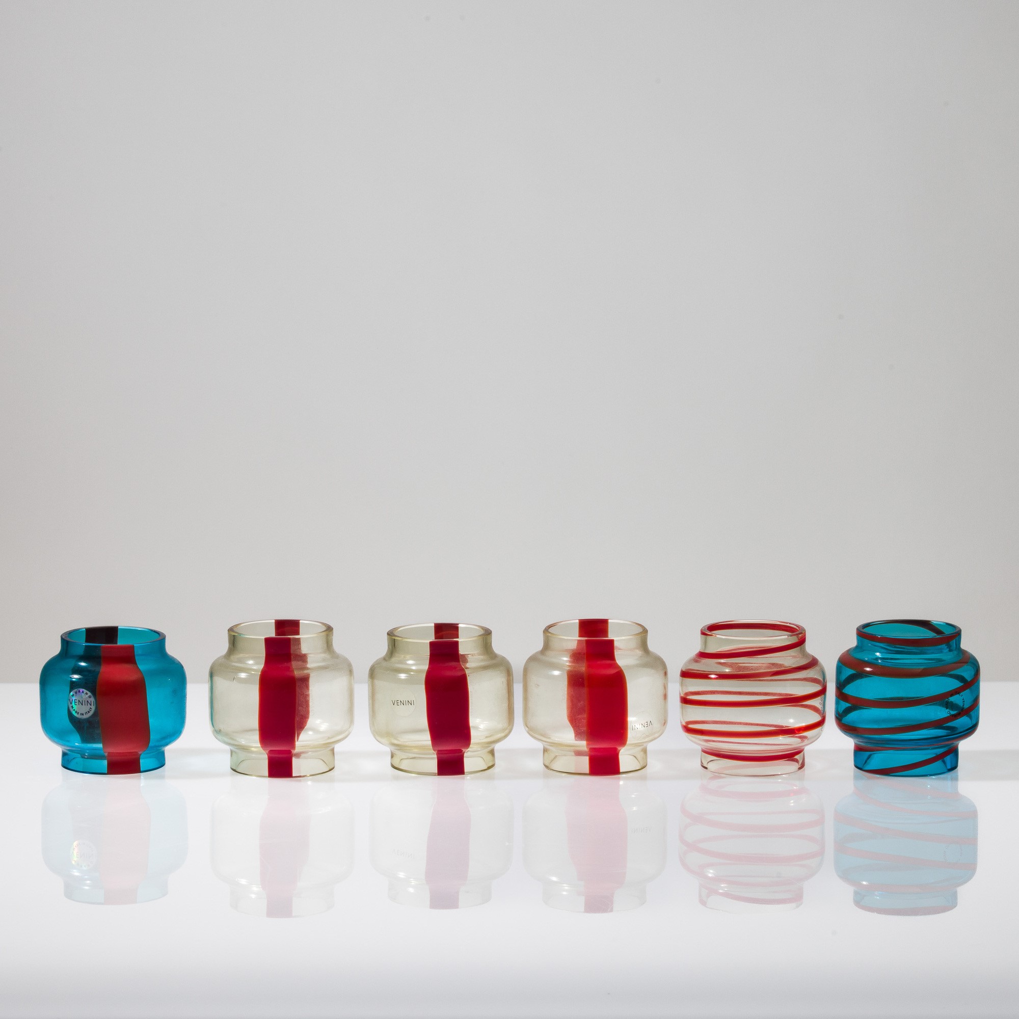 Venini, Portacandele in vetro soffiato, Murano 2003-2005