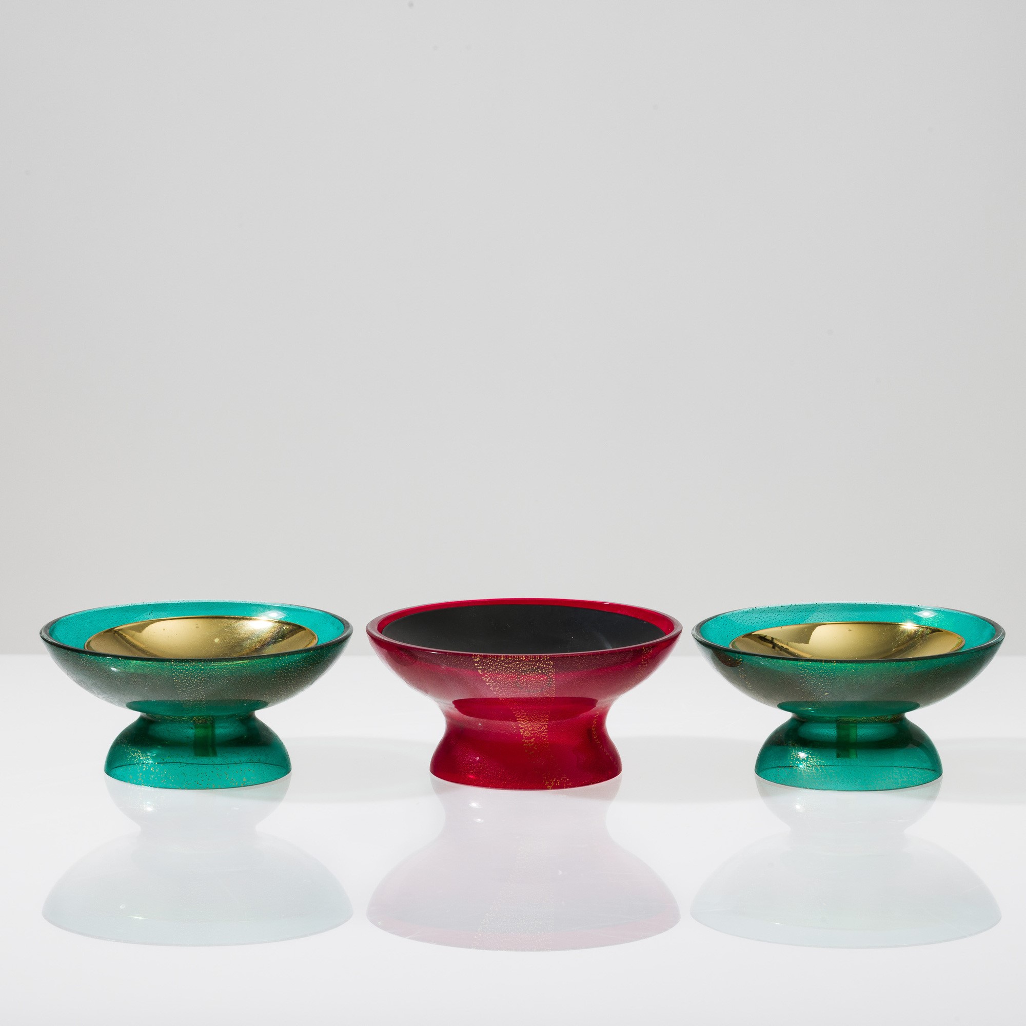 Venini, Portacandele in vetro soffiato, Murano 2003-2004