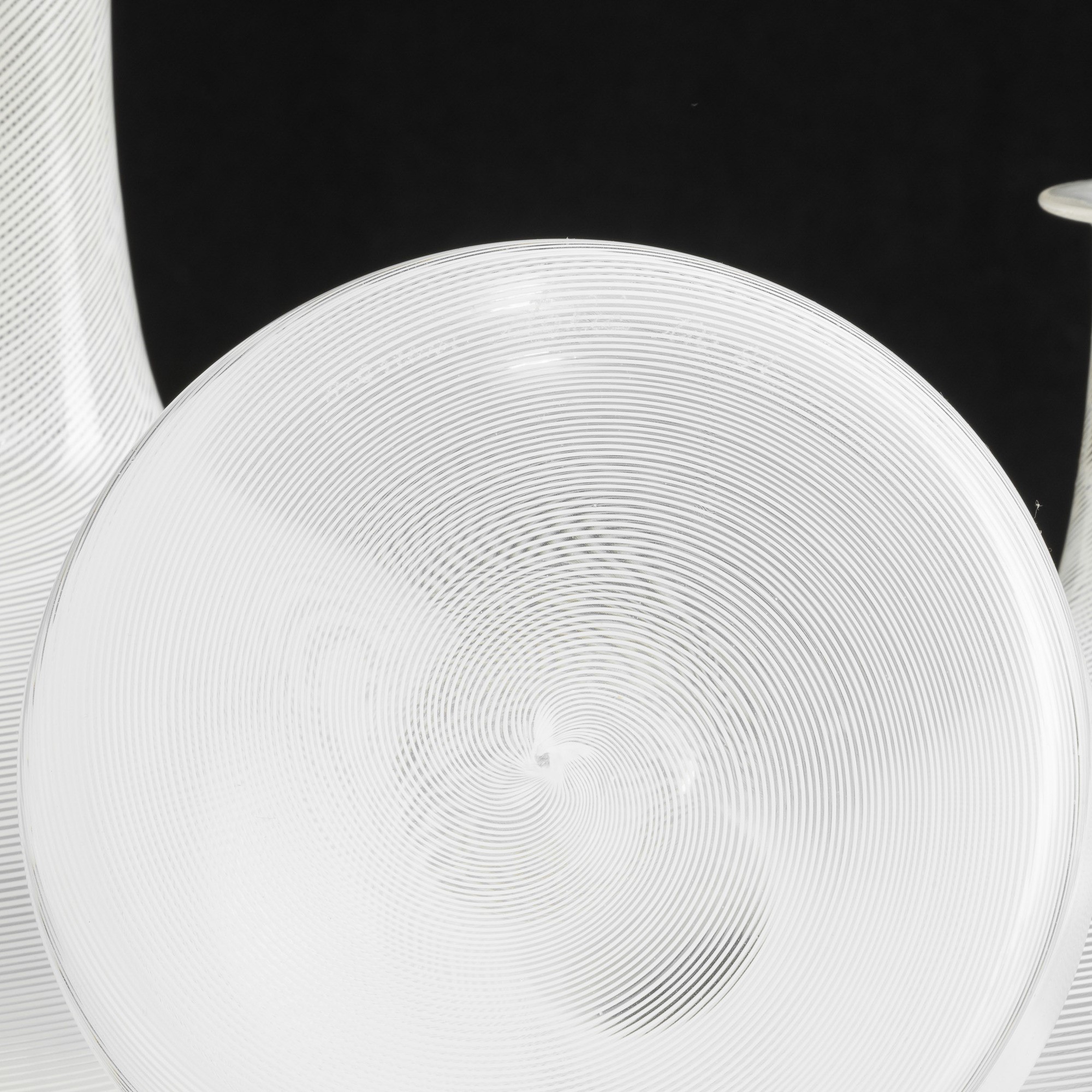 Tapio Wirkkala - Lotto di tre bottiglie Filigrane in vetro soffiato, Murano 1981