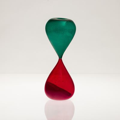 Venini, Clessidra in vetro soffiato, Murano 1991