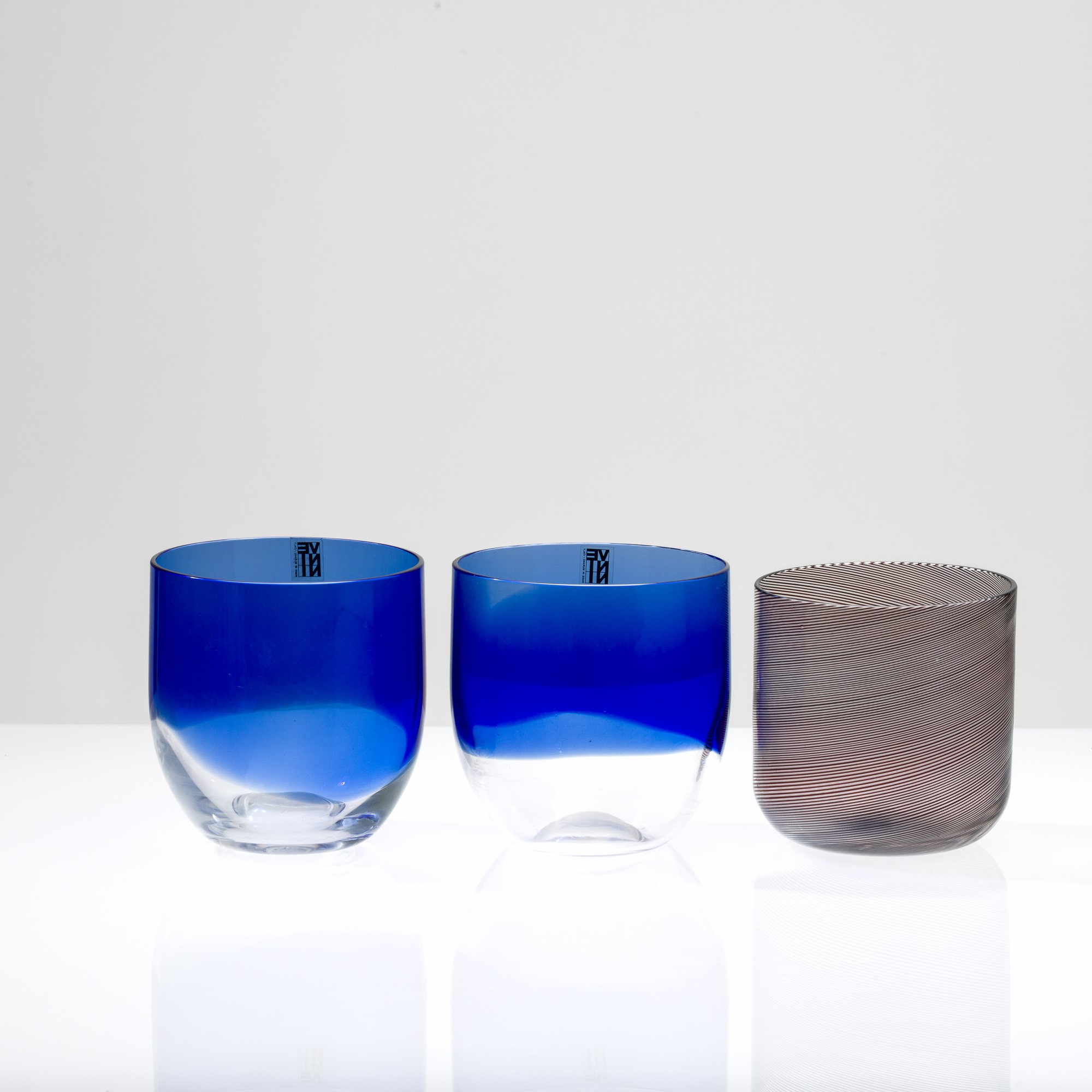 Venini, Portacandele in vetro soffiato, Murano, circa 1980