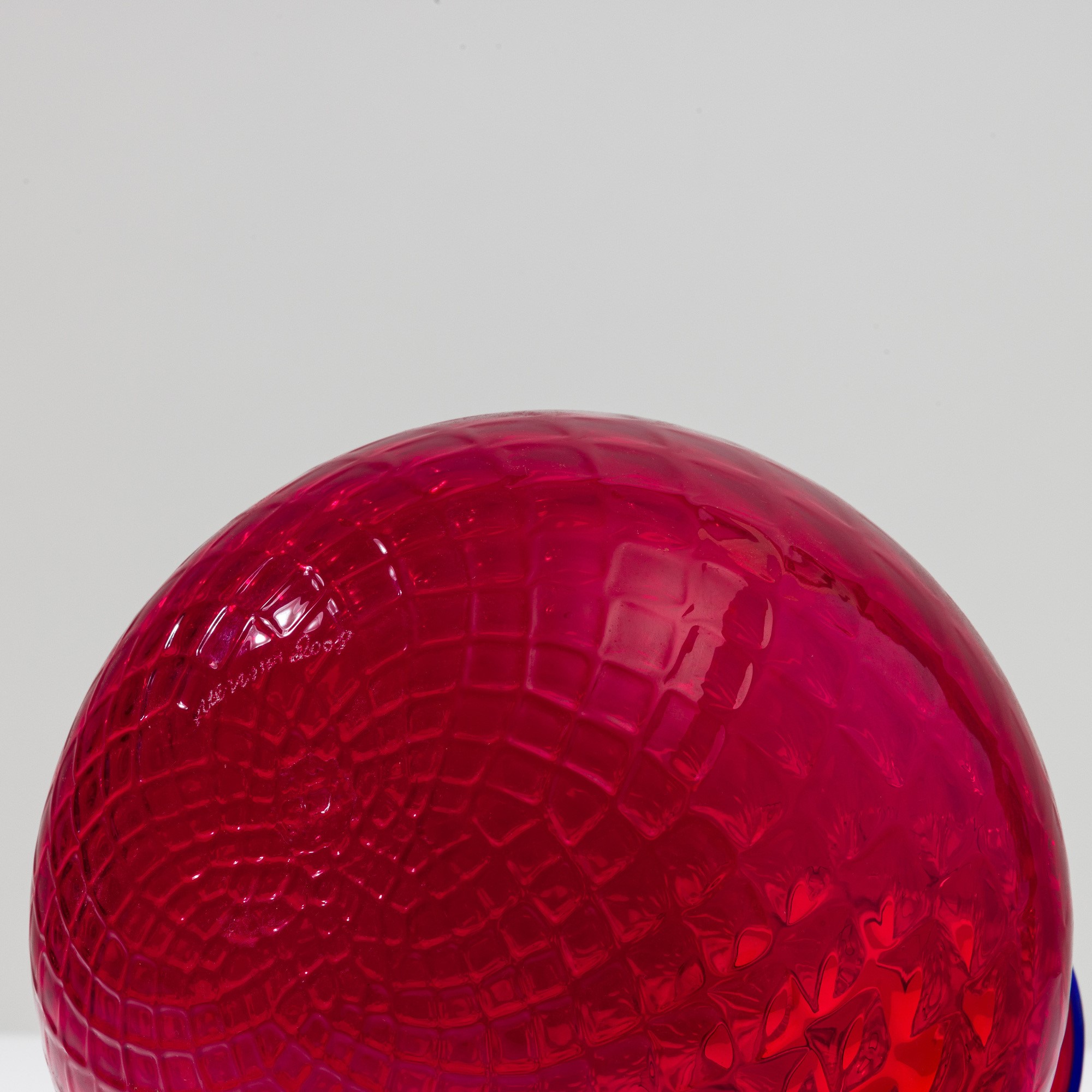 Venini, Vaso Balloton in vetro soffiato rubino, 2008