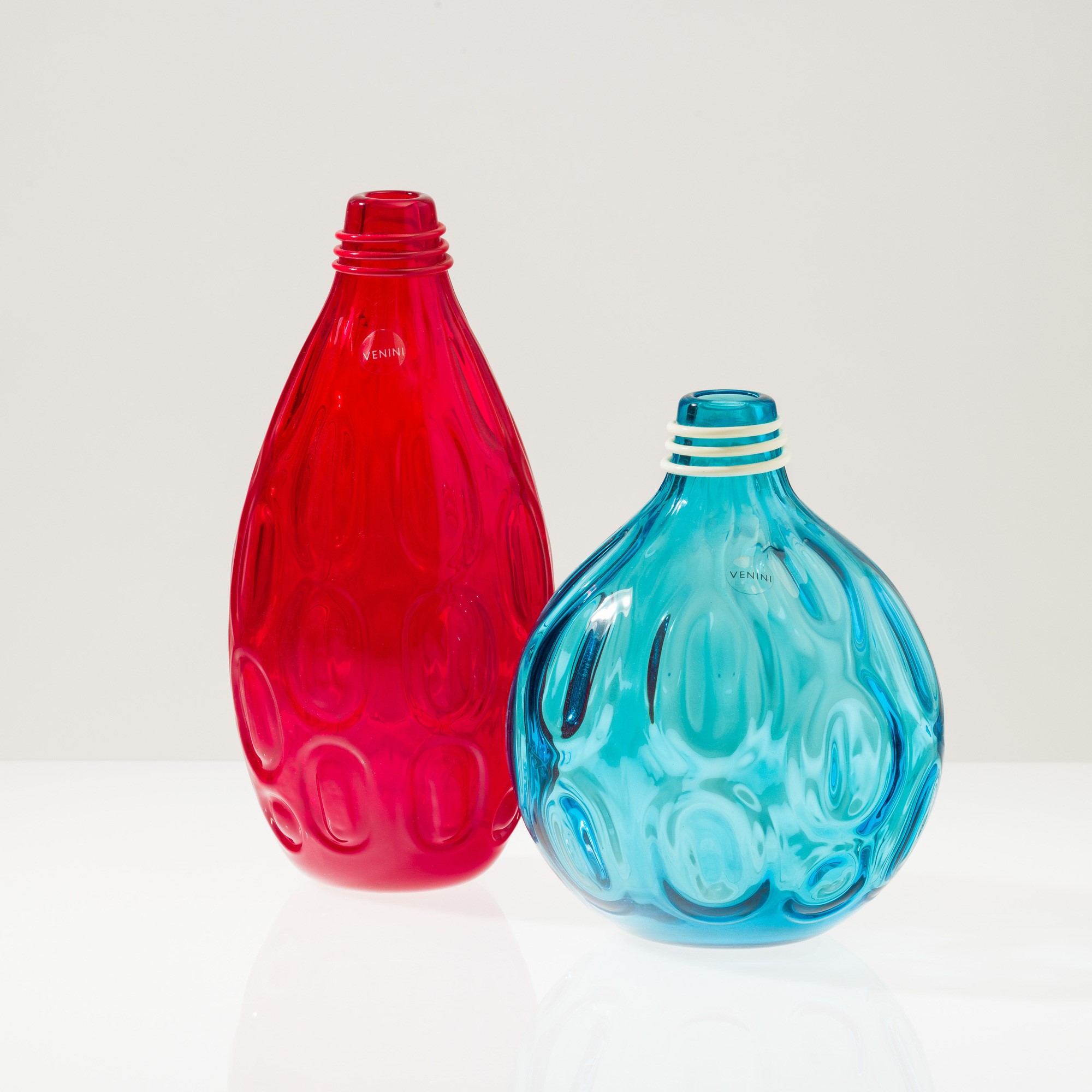 Emmanuel Babled - Due vasi H2O in vetro soffiato, Murano 2004