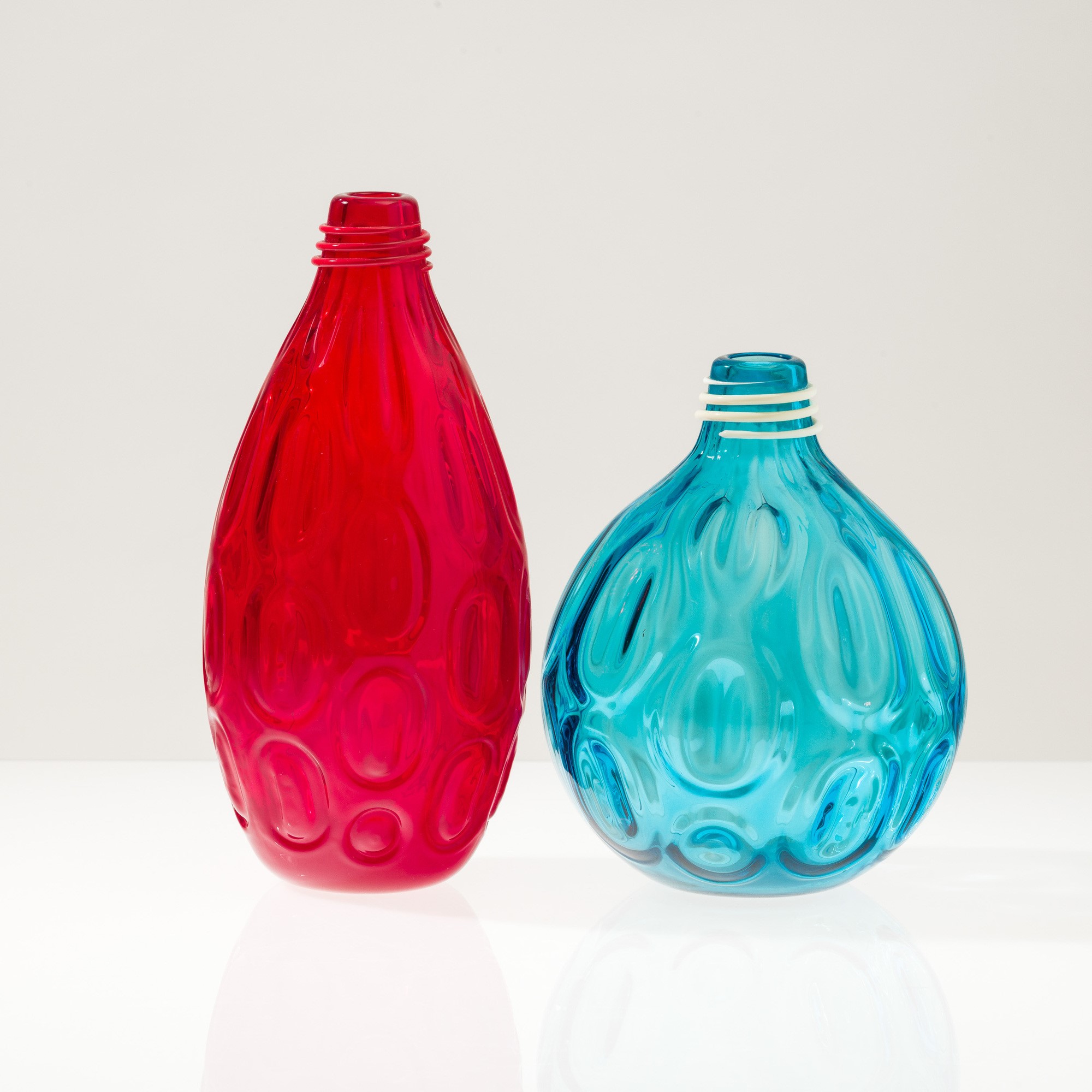 Emmanuel Babled - Due vasi H2O in vetro soffiato, Murano 2004