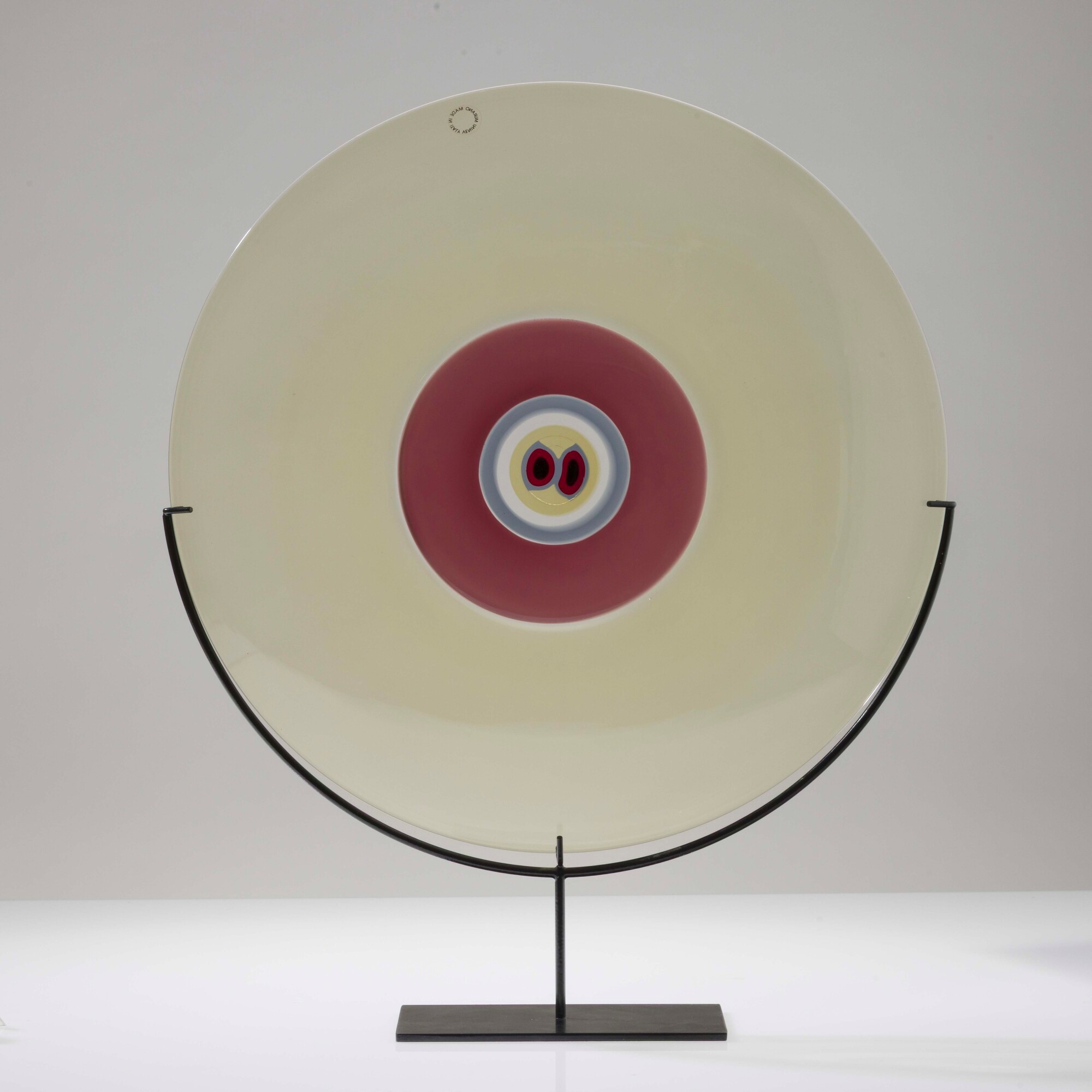 Tapio Wirkkala - Piatto in vetro soffiato a incalmo, Murano 1988