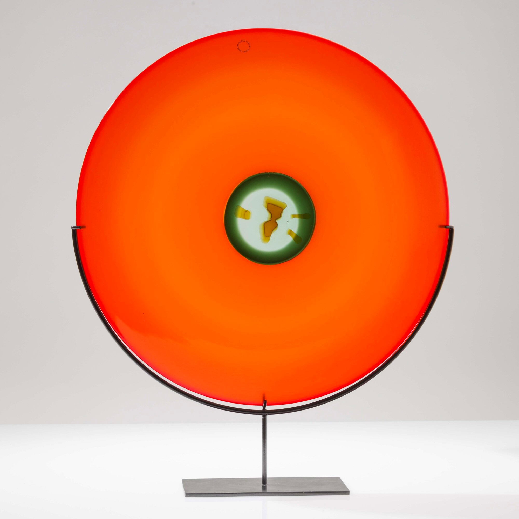 Laura Diaz De Santillana - Piatto Terra dalla serie Pianeti, Murano 1995, vetro soffiato