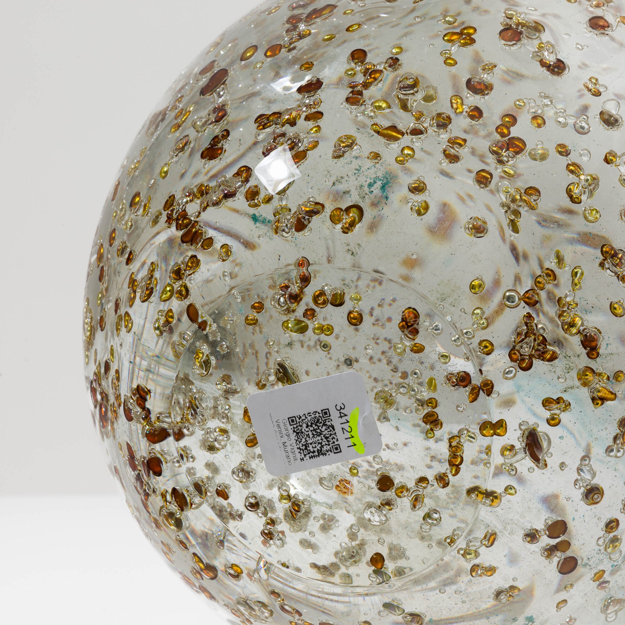 Giorgio Vigna - Vaso a uovo serie Fuochi D'Argento, 2002