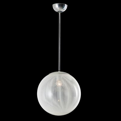 Venini, Lampadario serie Tessuto, vetro soffiato cristallo, circa 1980
