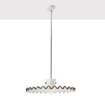 Venini, Lampadario Pinocchio in vetro lattimo, Murano, 1980 circa