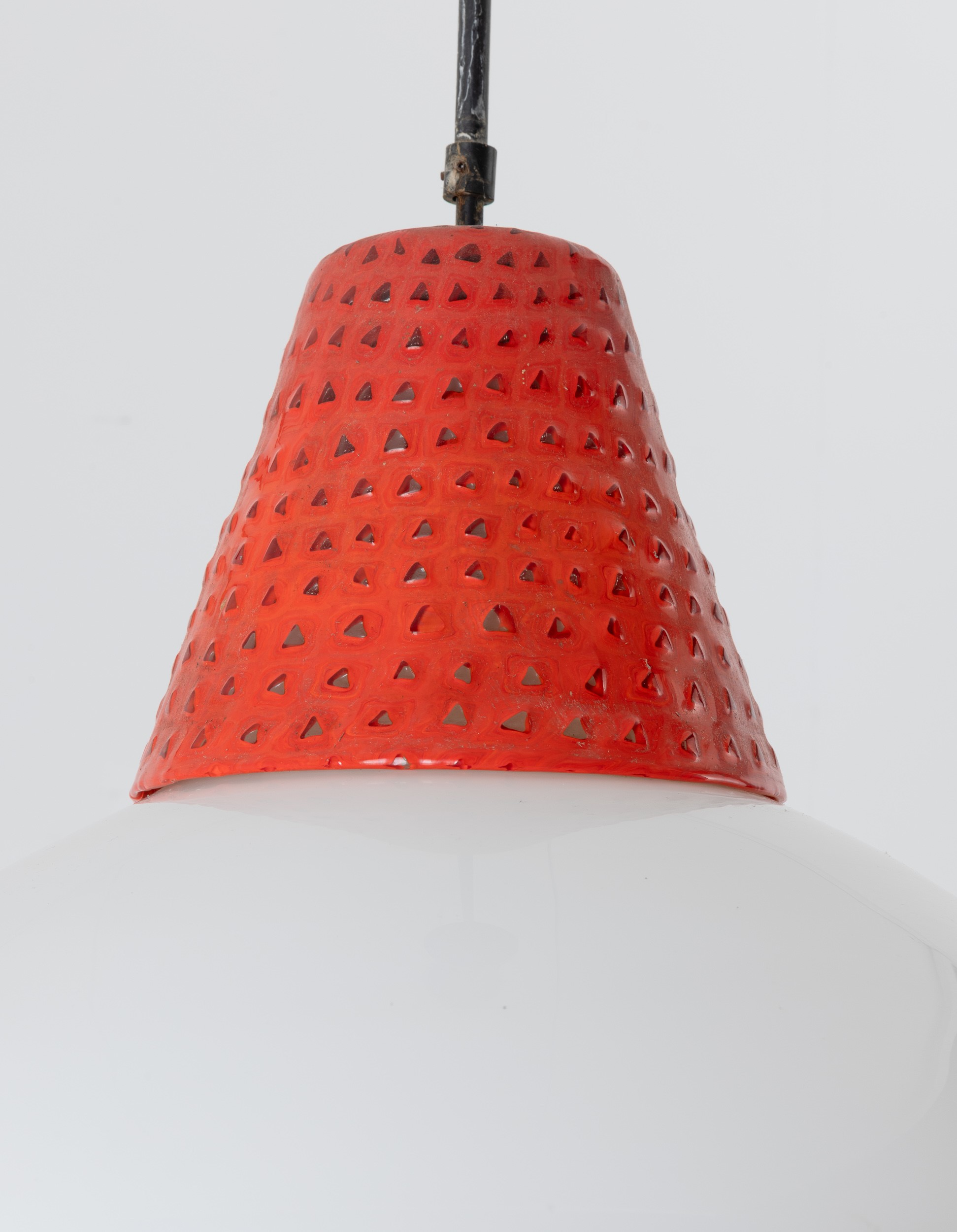 Venini, Lampadario Fez in vetro soffiato, Murano, 1980 ca