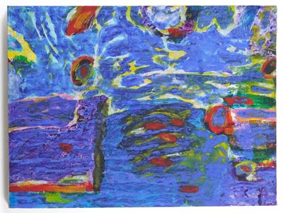 Mare, acquerello e tempera