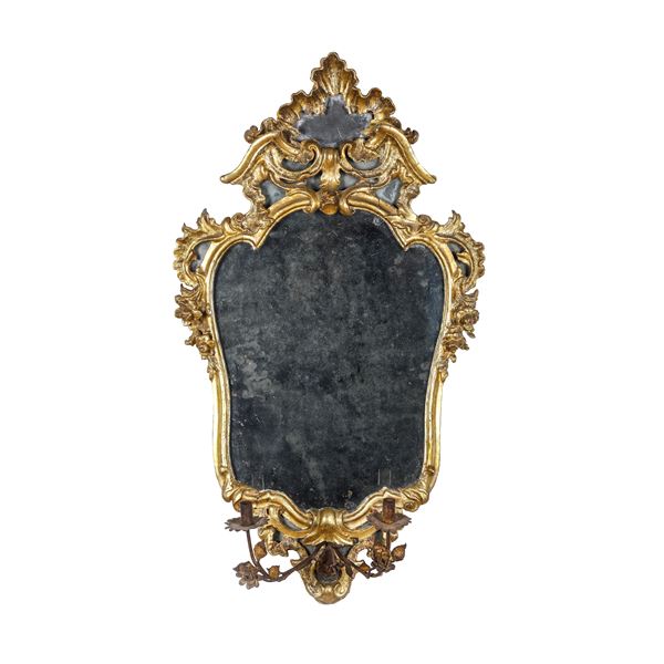 Coppia di specchiere a ventola. XVIII secolo