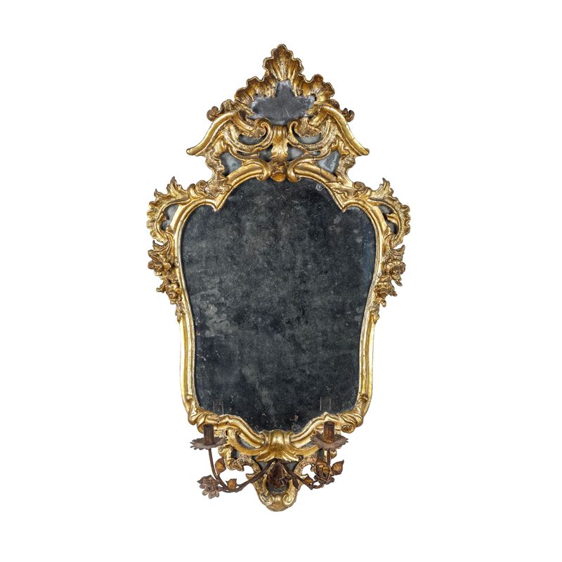 Coppia di specchiere a ventola. XVIII secolo  - Auction Italian Mansions - Cambi Casa d'Aste