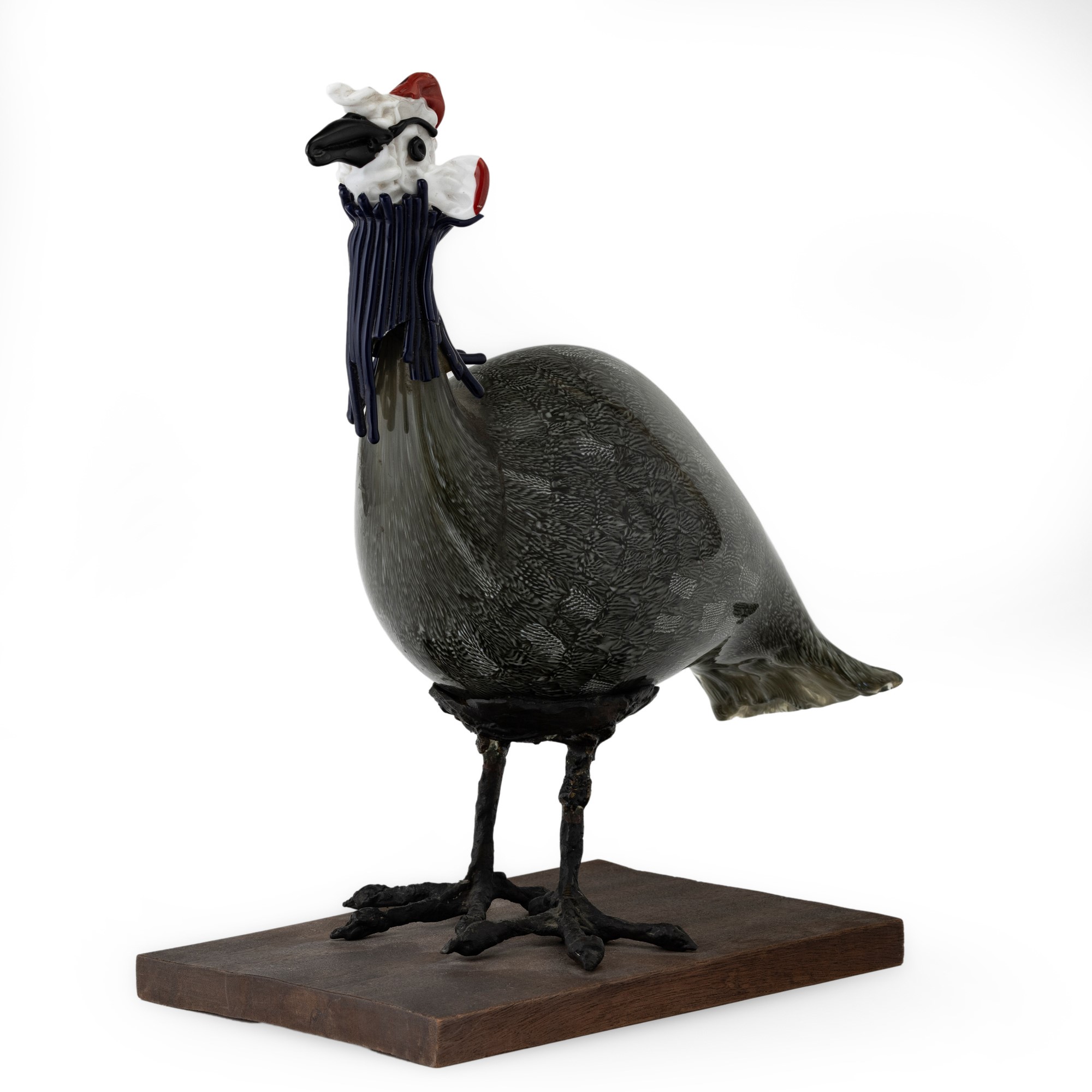Toni Zuccheri - Faraona in vetro soffiato con decoro di murrine, Murano (1980 ca.)