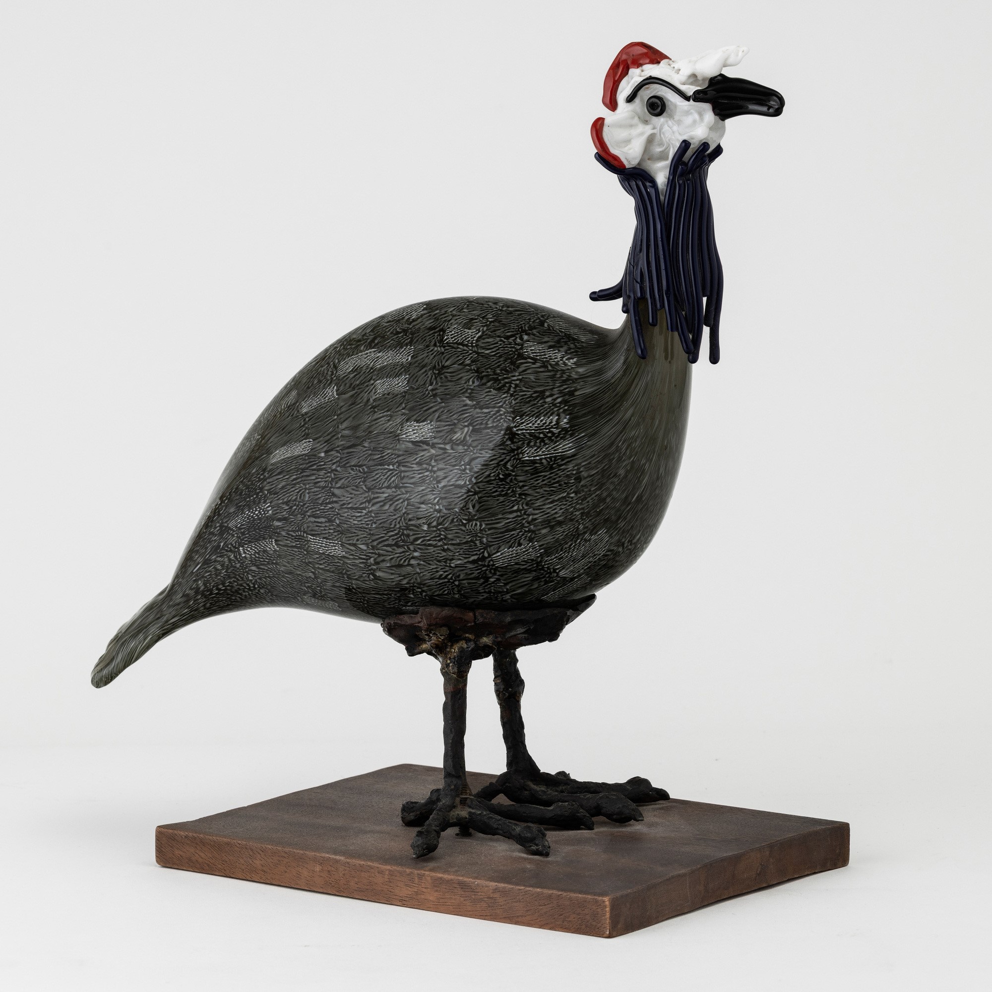 Toni Zuccheri - Faraona in vetro soffiato con decoro di murrine, Murano (1980 ca.)
