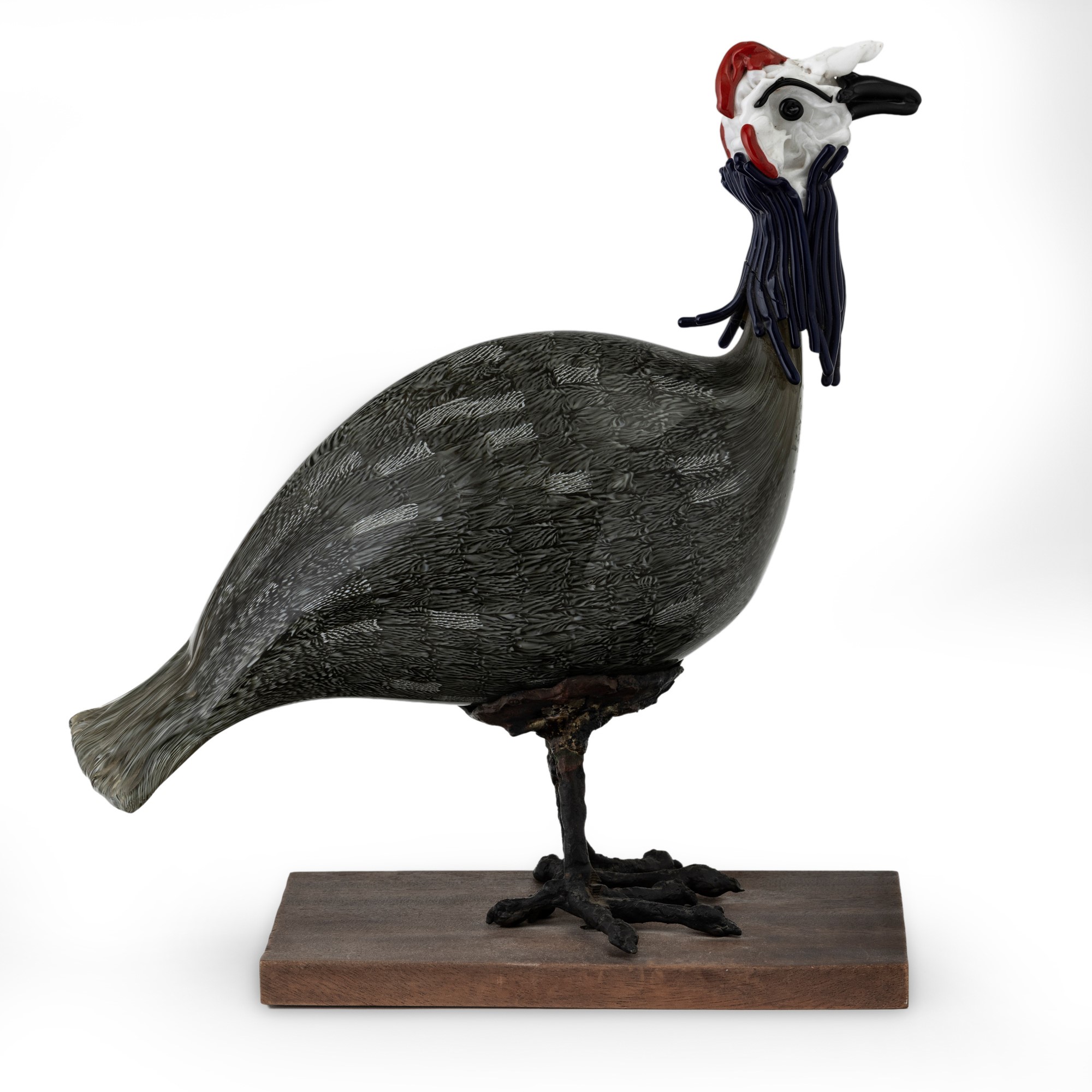 Toni Zuccheri - Faraona in vetro soffiato con decoro di murrine, Murano (1980 ca.)