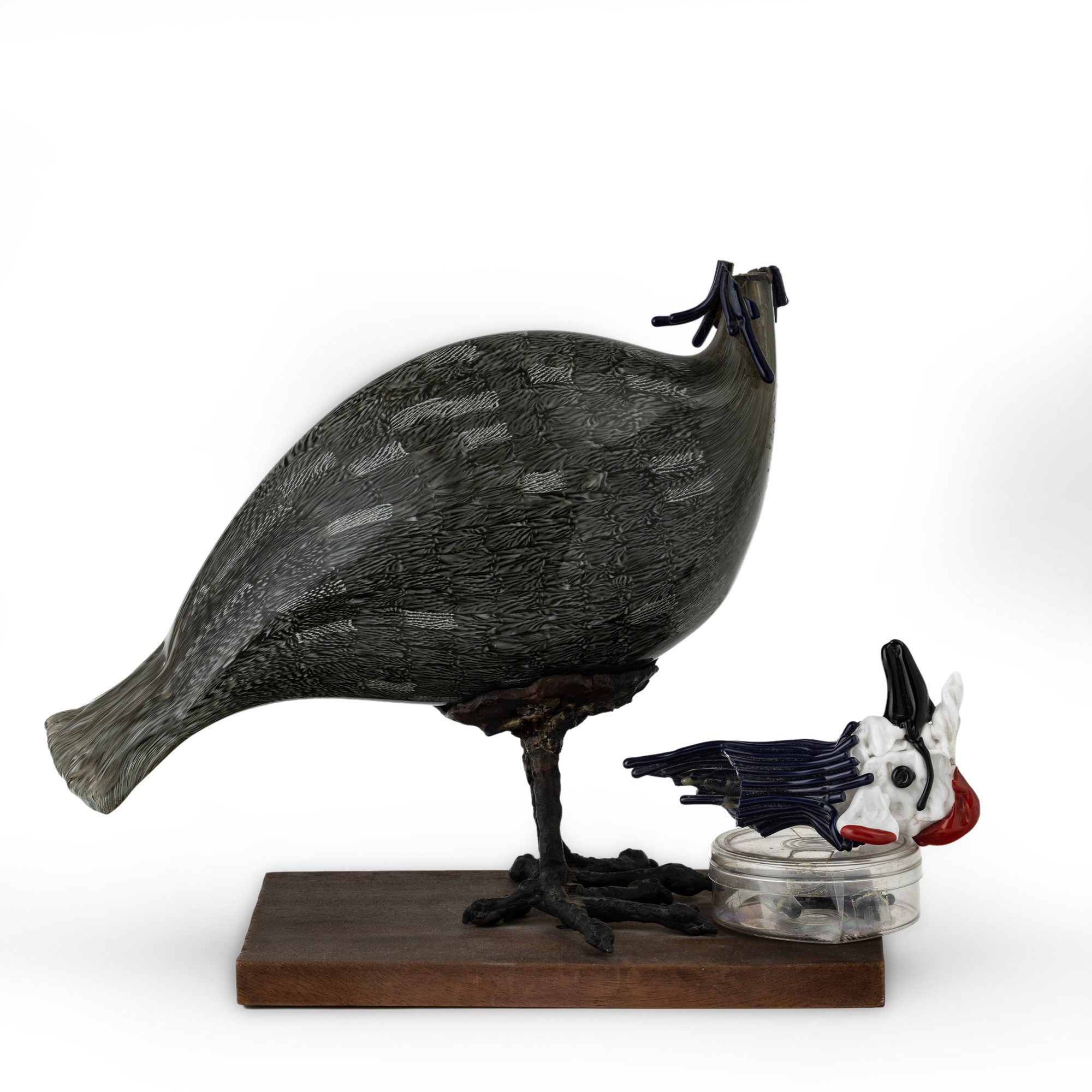 Toni Zuccheri - Faraona in vetro soffiato con decoro di murrine, Murano (1980 ca.)