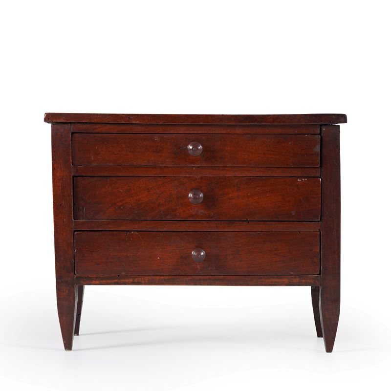 Modellino di cassettone. XIX secolo  - Auction Antiques - Cambi Casa d'Aste