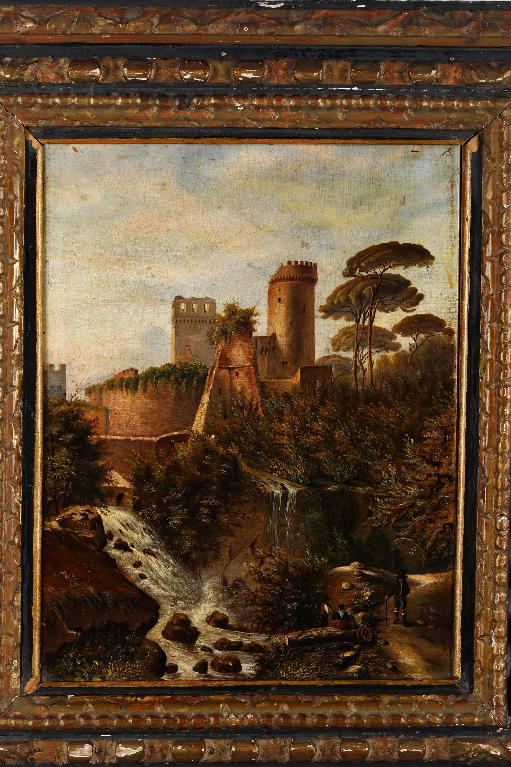 Scuola del XVIII-XIX Secolo Paesaggio con Castello