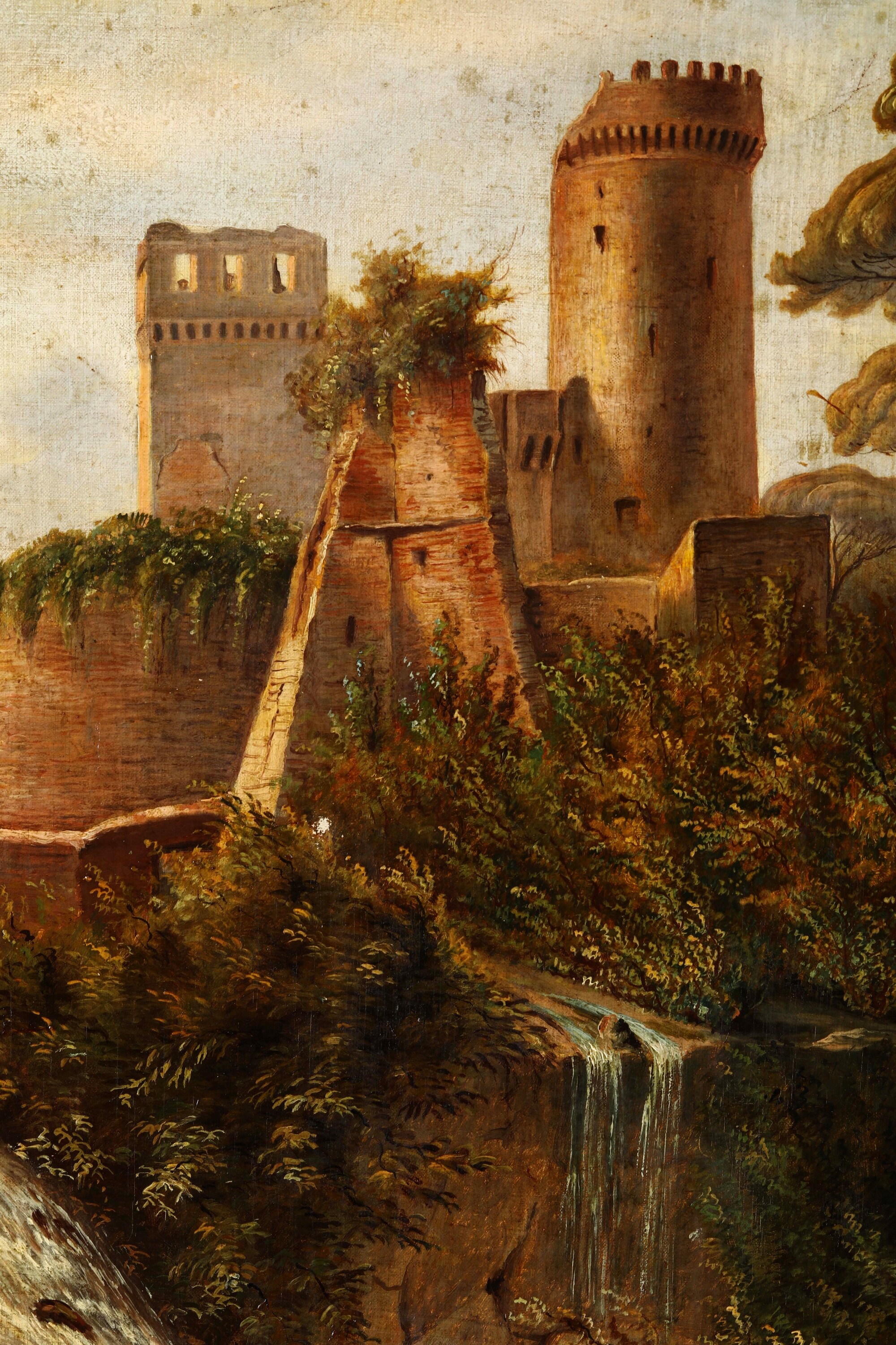 Scuola del XVIII-XIX Secolo Paesaggio con Castello