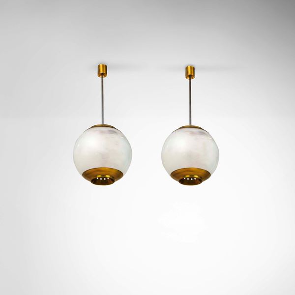 Luigi Caccia Dominioni - Due lampade a sospensione mod. LS2.