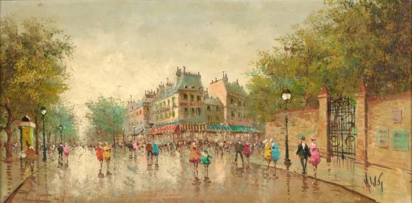 Antonio de Viti Scena di Parigi