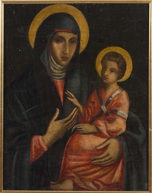 Scuola del XVIII-XIX secolo Madonna con Bambino