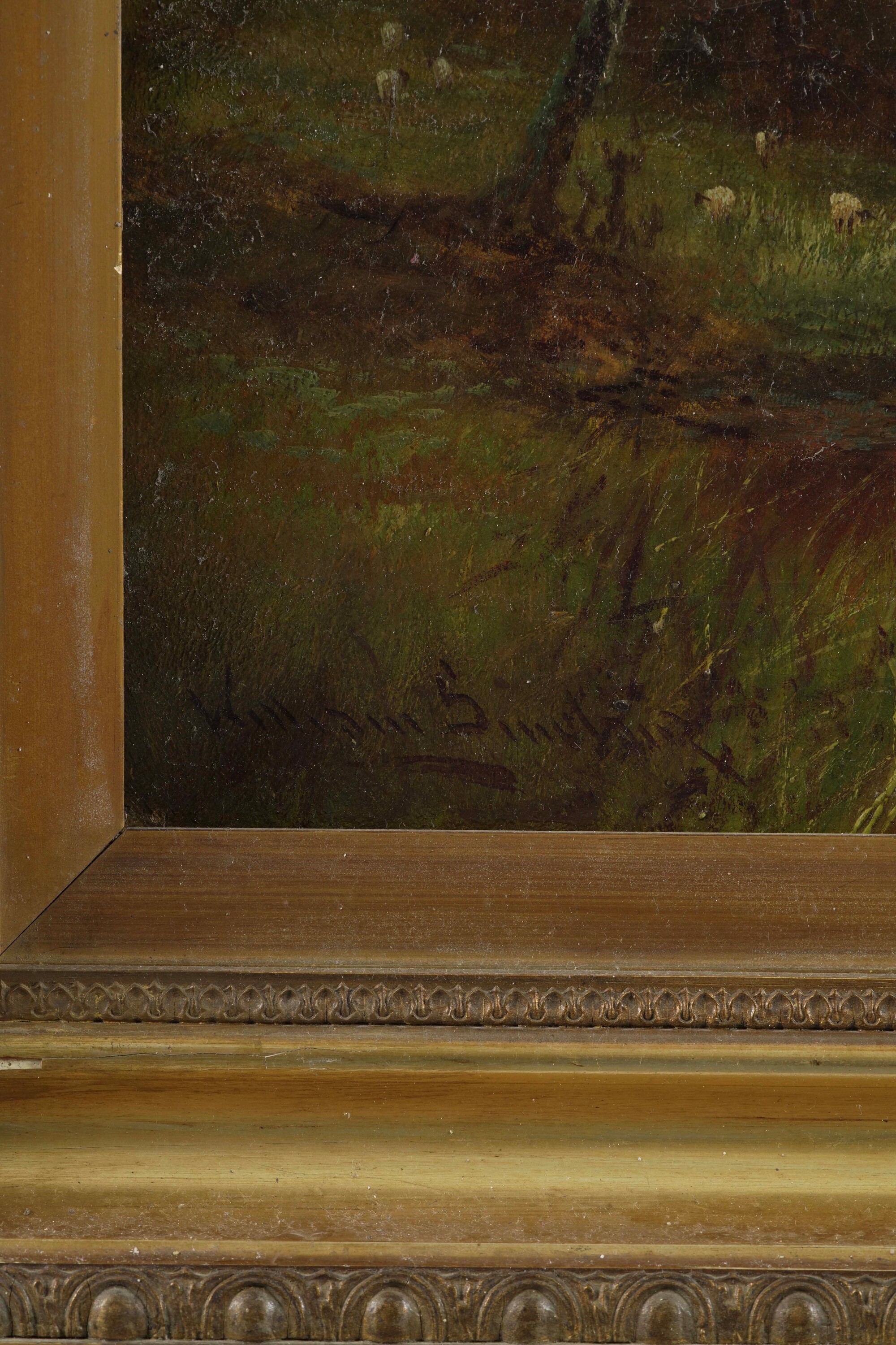 Scuola Inglese, Paesaggio (olio su tela, cm 50x75)