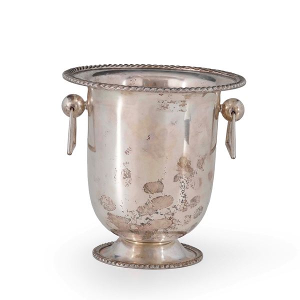 Portaghiaccio in metallo argentato