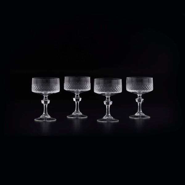 Dodici coppe da champagne, XX secolo.