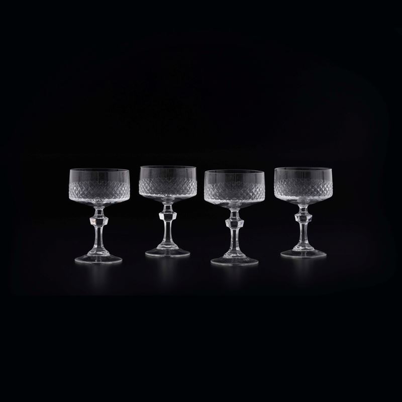Dodici coppe da champagne, XX secolo.  - Auction The Art of the Table - Cambi Casa d'Aste