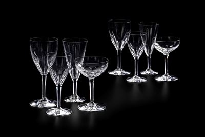Servizio di Calici “genova” Francia, Manifattura Baccarat, Seconda Metà del XX Secolo