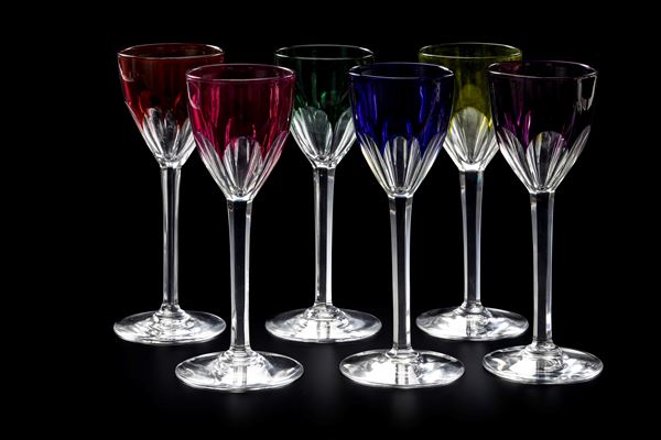 Dodici calici “Genova” Francia, Manifattura Baccarat, seconda metà del XX secolo 