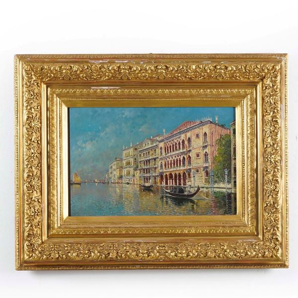 Emilio Fossati (XIX-XX secolo) Veduta di Venezia