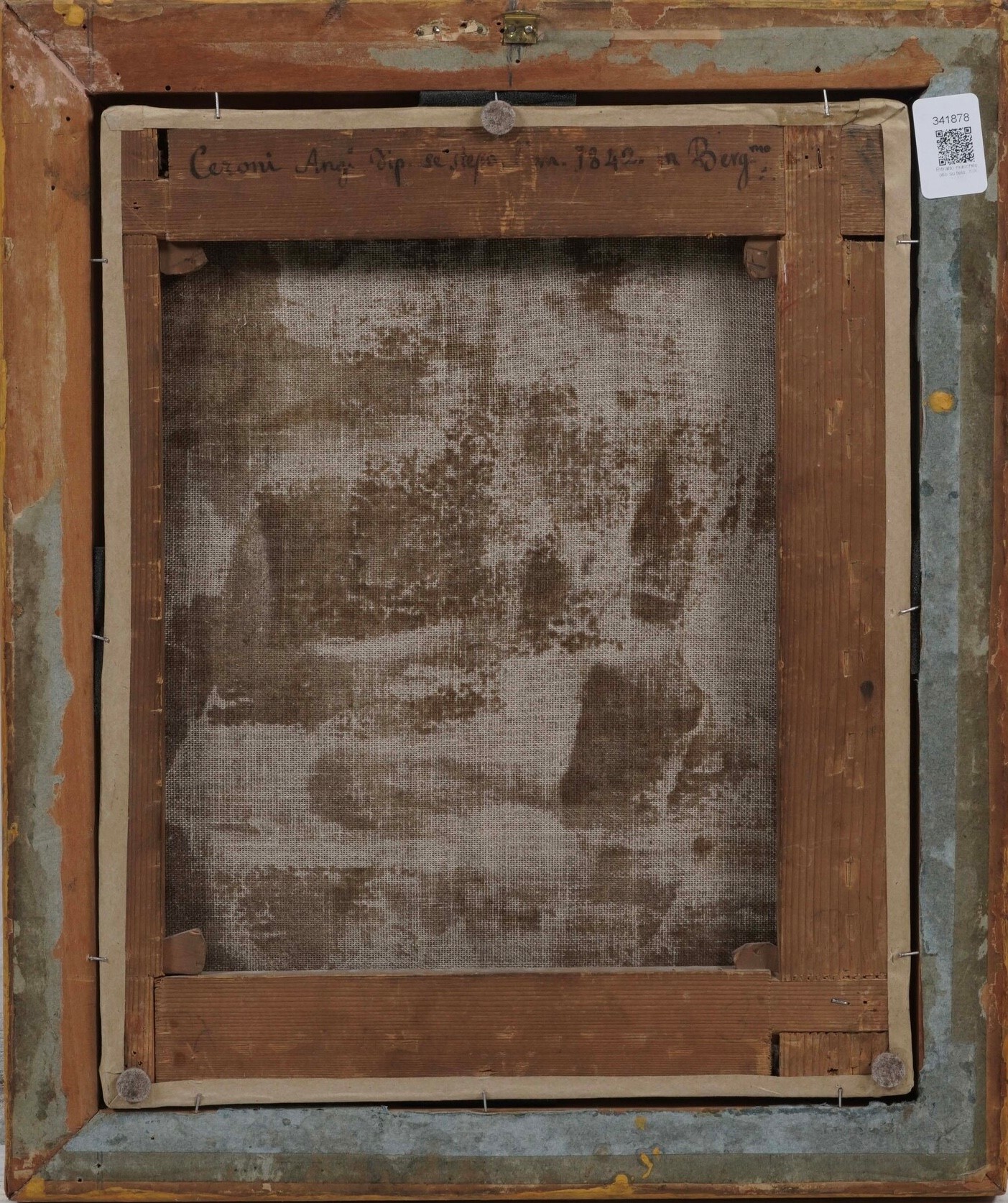 Angelo Ceroni - Autoritratto, olio su tela 38,5X31 cm