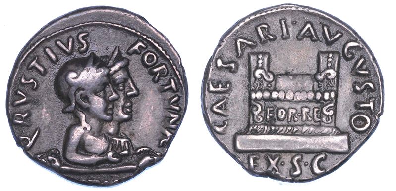 OTTAVIANO AUGUSTO, 27 a.C. - 14 d.C. Denario, anno 19 a.C. Roma.  - Auction Numismatics - Cambi Casa d'Aste