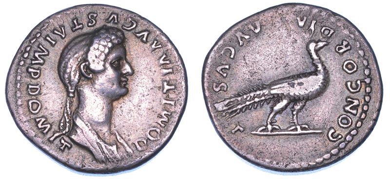 DOMIZIA (moglie di Domiziano), 81-96. Denario, anni 81-84.  - Auction Numismatics - Cambi Casa d'Aste