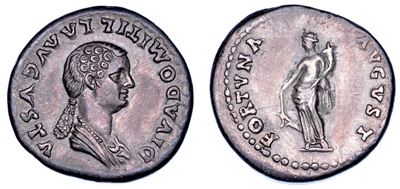 Domitilla Minore, Denario anni 82-83