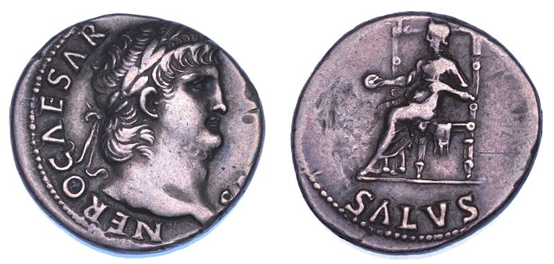 NERONE, 54-68. Denario, circa anni 65-66.  - Auction Numismatics - Cambi Casa d'Aste