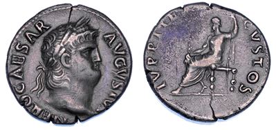 Nero, Denario, circa anni 65-66