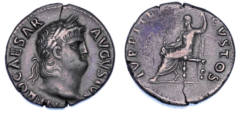 NERONE, 54-68. Denario, circa anni 65-66.  - Auction Numismatics - Cambi Casa d'Aste