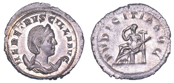 ERENNIA ETRUSCILLA (moglie di Traiano Decio e madre di Erennio Etrusco), 249-251. Antoniniano.